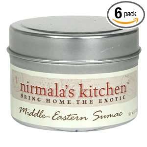 Nirmalas Kitchen Middle Eastern Sumac, 2 Ounce Tins (Pack of 6 