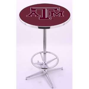 Texas A&M Aggies Chrome Pub Table With Foot Rest:  Sports 