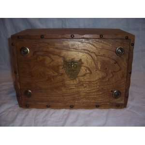    Vintage Wooden Eagle Bread Box Brass Hardware: Everything Else