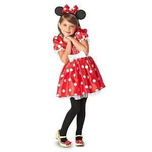 Minnie Mouse Red Sequin and White Glitter Polka Dot Halloween Costume 