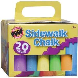  Jumbo Sidewalk Chalk 20/Pkg 