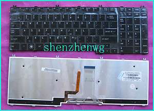 New For Toshiba Qosmio X500 X505 US Keyboard black backlit  