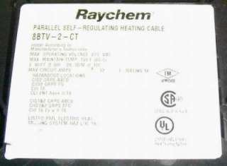 Raychem 8BTV 2 CT Self Regulating Heating Cable $9/M  