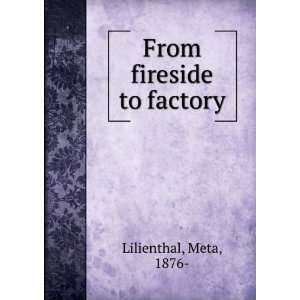  From fireside to factory Meta Lilienthal Books