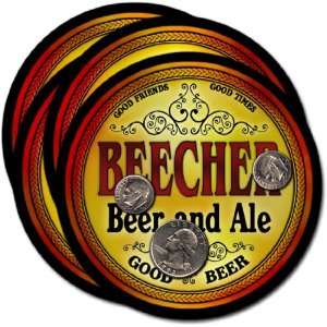  Beecher , WI Beer & Ale Coasters   4pk 