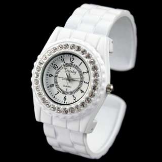 Girls Lady Bracelet Wrist Watch Roud Dimond Fashion Watch WJY  