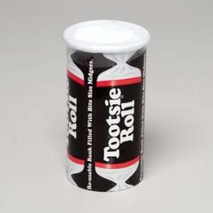 Tootsie Roll Bank, 4oz Re usable Bank Grocery & Gourmet Food