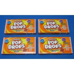 Tootsie Pop Drops Retro Candy Theater Box 4 Boxes:  Grocery 