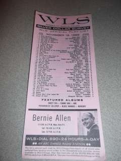   DOLLAR SURVEY NOV 18TH 1966 TOP 40 W/ PICTURE OF BERNIE ALLEN  