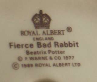 Royal Albert Beatrix Potter Fierce Bad Rabbit Figurine  