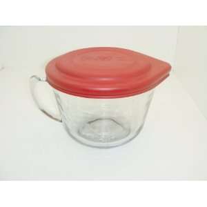 Anchor Hocking 2qt Batter Bowl with Red Lid: Kitchen 