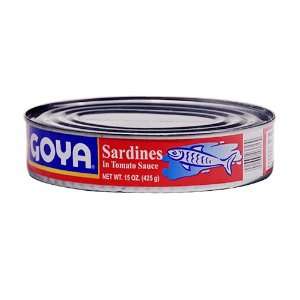 Goya Oval Sardines in Tomato Sauce  Grocery & Gourmet Food