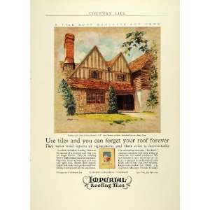  1929 Ad Ludowici Celadon Imperial Roofing Tiles Shingles 