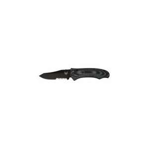BENCHMADE 950SBK Folding Knife,Tanto,3 11/16 In L,Blk/Gry  
