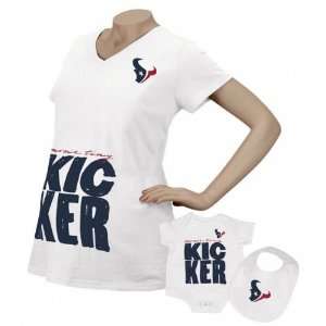 Houston Texans Womens Kicker Maternity T Shirt/Infant Set:  