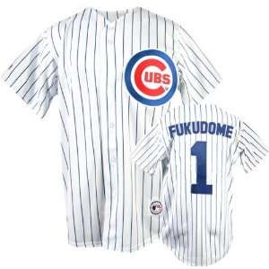 Kosuke Fukudome White Majestic MLB Home Royal Replica Chicago Cubs 
