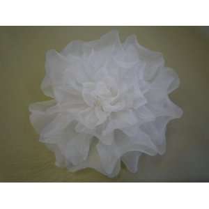  5 Ethereal Silk Ivory Reversed Rose Bridal Flower Pin 