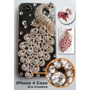  Zva Creative   iPhone 4 / 4S Case   Peacock Crystal 