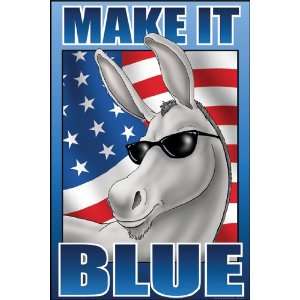  Make It Blue The Mascot 12X18 Art Paper with Gold Frame 