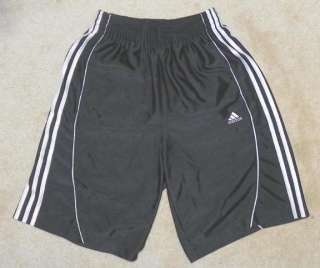Adidas Black Polyester Basket Ball Shorts Sz Small  
