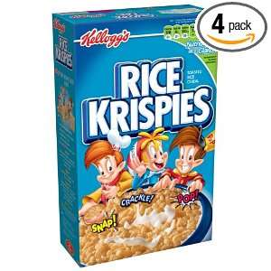 Rice Krispies Toasted Rice Cereal, 12 Ounce Boxes (Pack of 4)  