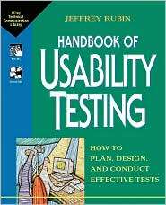 Usability Testing, (0471594032), Rubin, Textbooks   