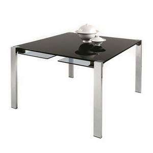  livingstone mono table in black lacquered glass by tonelli 