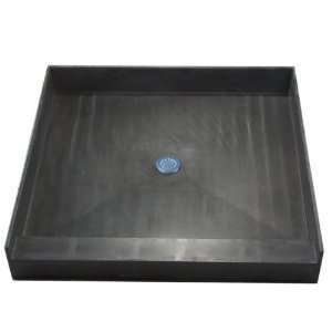   PVC TI. 48  D x 48  W, black. Epoxy tile setting material included