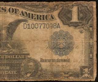   BILL SILVER CERTIFICATE EAGLE NOTE Fr 233 OLD PAPER MONEY  