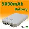 5000mAh Power Bank Battery Charger for iPod/iPhone