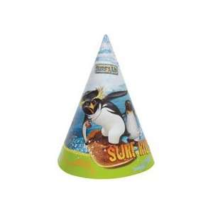  Surfs Up Movie Party Hats   8 Count Toys & Games