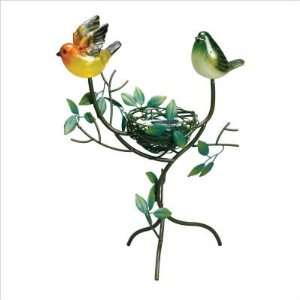  Westinghouse 750111 Solar Standing Bird Nest Figurine With 