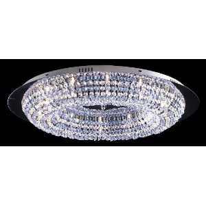  Bethel Zy18   12 Light Clear Crystal Ceiling Close Up 