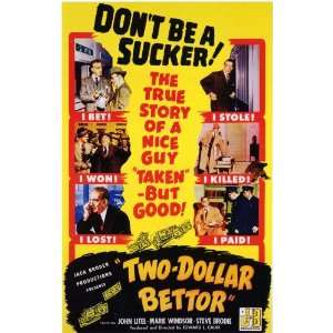  Two Dollar Bettor Movie Poster (11 x 17 Inches   28cm x 