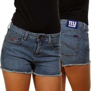  New York Giants Ladies Tight End Jean Shorts: Sports 