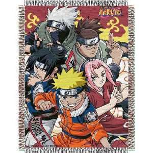  Naruto Crew Triple Woven Jacquard Throw (48x60) Sports 