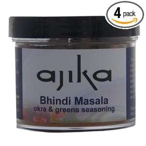 Ajika Bhindi Masala (Okra) Indian Spice Blend, 2.5 Ounce (Pack of 4 