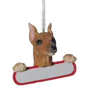  Customizable Red Min Pin Christmas Ornament: Home 