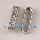 FREESHIP 100pcs Clear Crystal 3 Hole Spacer Bar LS6885
