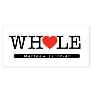 Whole Bible Matthew 22:37   40 Christian car bumper sticker window 