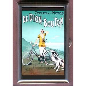  1920 FRENCH BICYCLE POSTER Coin, Mint or Pill Box: Made in 