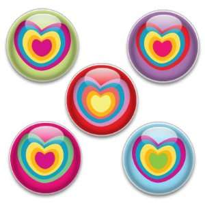    Decorative Magnets or Push Pins 5 Big Hearts: Kitchen & Dining