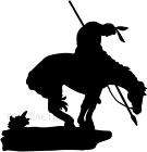 western COWBOY riding bucking HORSE rodeo ranch decal items in 
