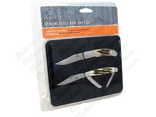 Gerber Jigged Bone 2 Knife Gift Set w/ Tin 31 000152  