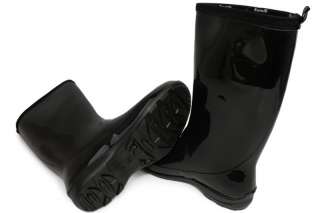   Black Waterproof 15 Inches Rainboots New Fall Boots Size 6~9  