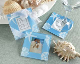 72 4 Seasons Summer Beach Theme Glass Photo Coasters  