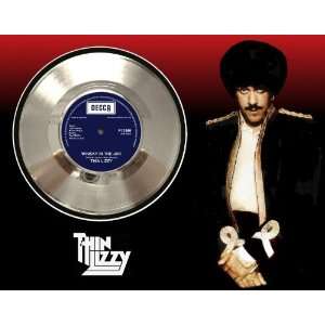  Thin Lizzy Whiskey In The Jar Framed Silver Record A3 