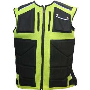  New Motorcycle Bike Cycle Work Green Reflective Vest L 