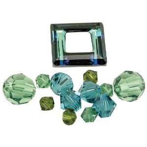  Jolees Boutique Square Ring Mix, Blue Bermuda Arts 