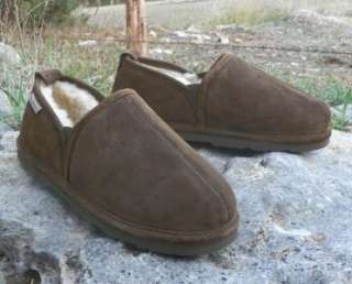 NEW BEARPAW Romeo II Moccasin MENS Sheepskin Suede Leather Shoe 